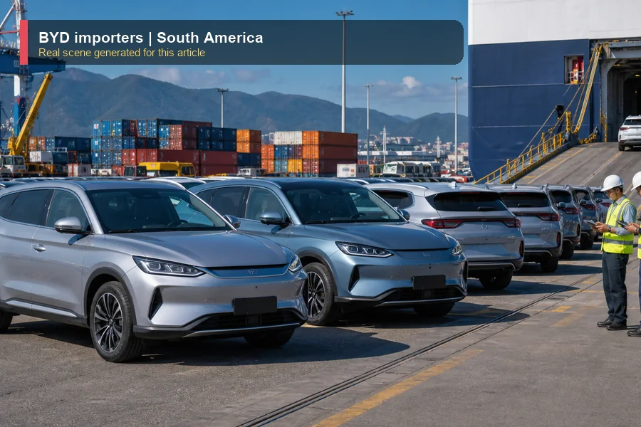 BYD importers real export and dealer scene