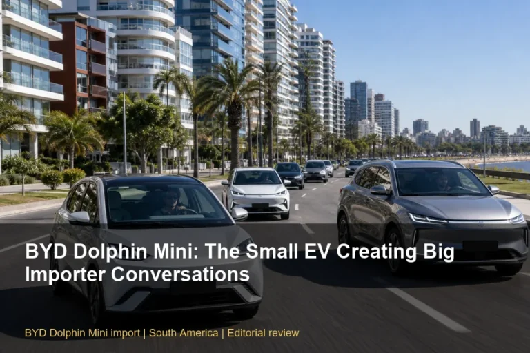 الصورة الرئيسية لسيارة BYD Dolphin Mini المستوردة، مخصصة لمستوردي BYD