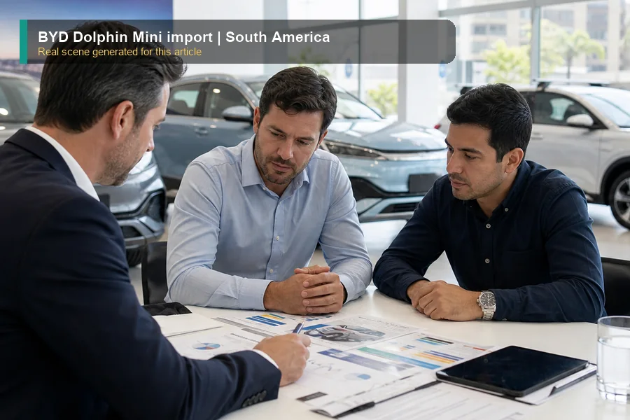 BYD Dolphin Mini import real market scene for importers