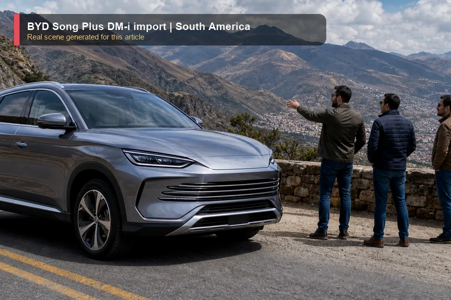 BYD Song Plus DM-i import real market scene for importers