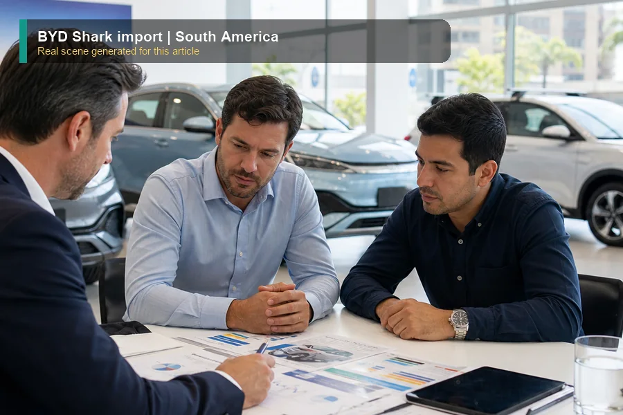 BYD Shark import real export and dealer scene