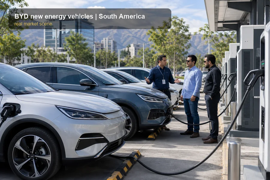 Blade Battery as a Sales Argument for BYD Importers real scene image for BYD importers in South America