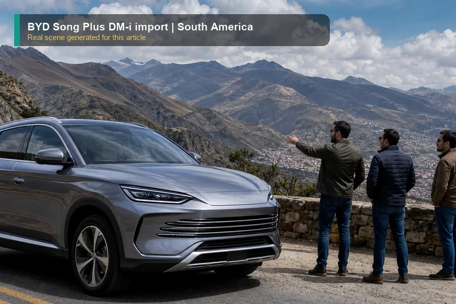 BYD Song Plus DM-i import real market scene for importers