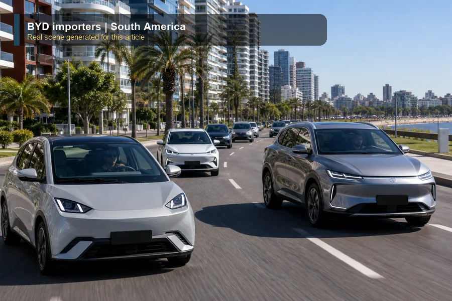 BYD importers real export and dealer scene