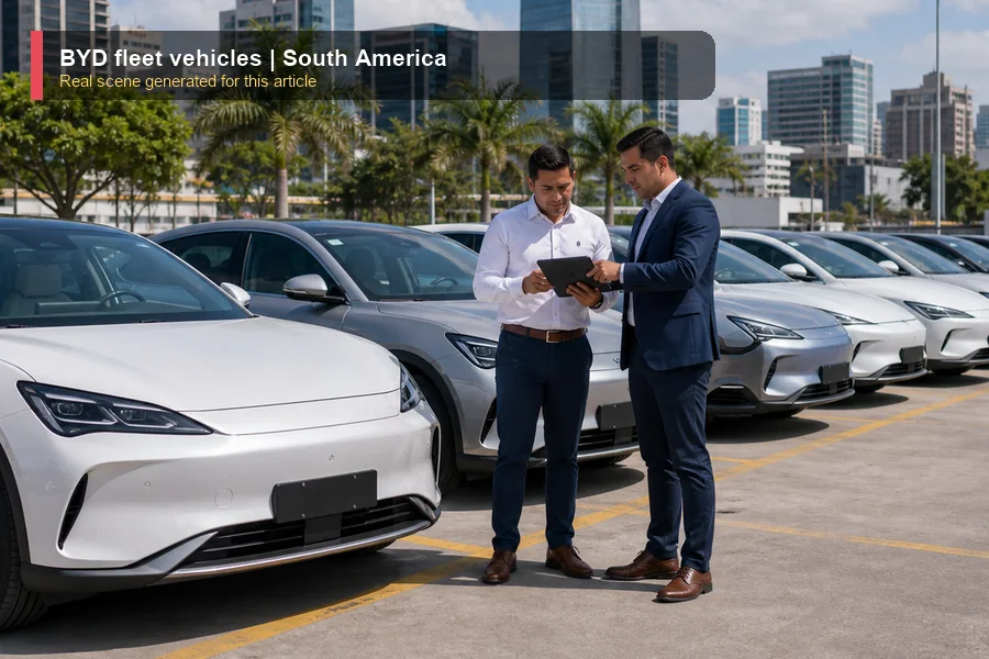 BYD fleet vehicles real market scene for importers