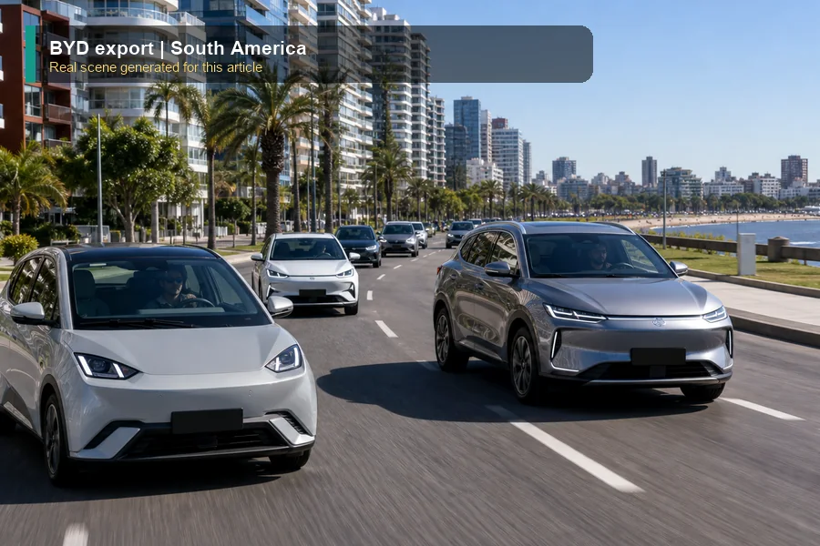BYD export real export and dealer scene