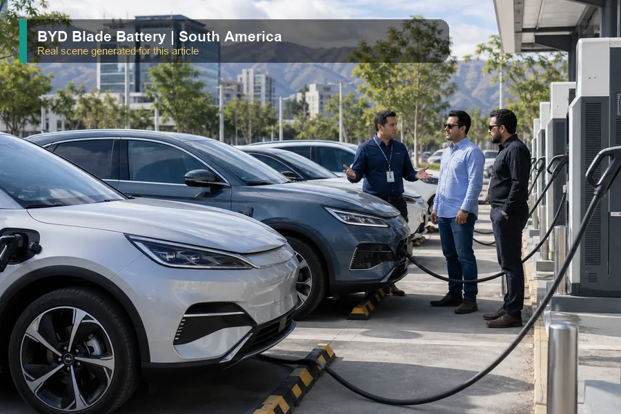 BYD Blade Battery real market scene for importers