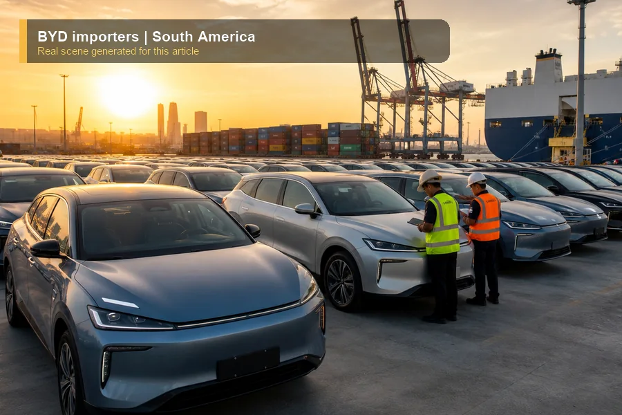 BYD importers real export and dealer scene
