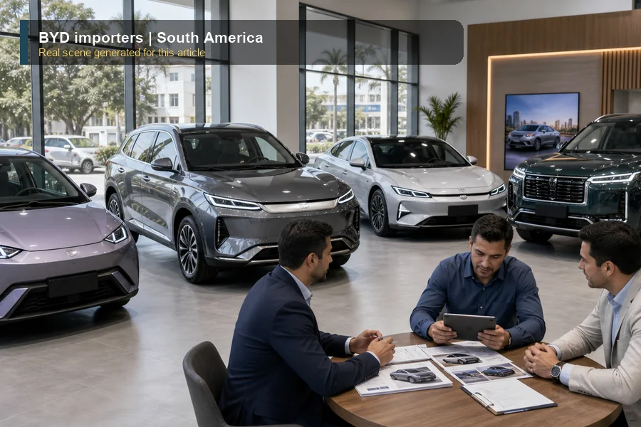 BYD importers real export and dealer scene