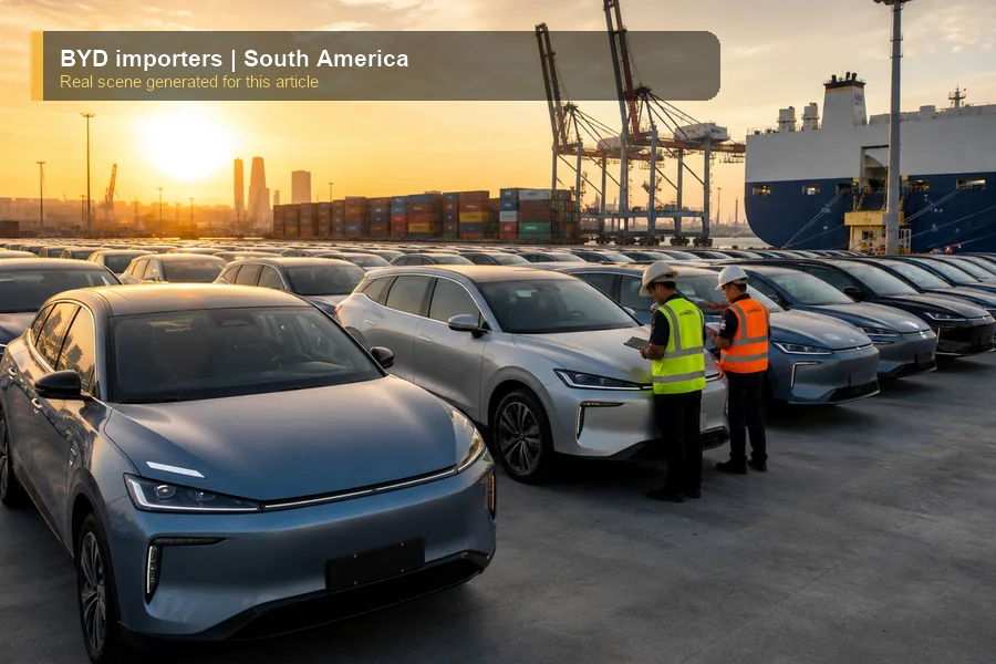 BYD importers real export and dealer scene
