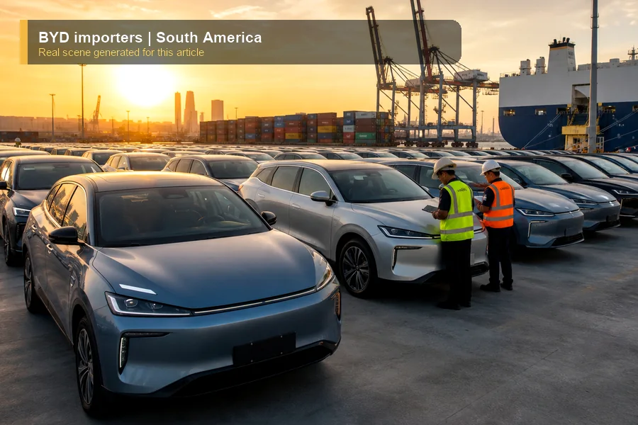 BYD importers real market scene for importers