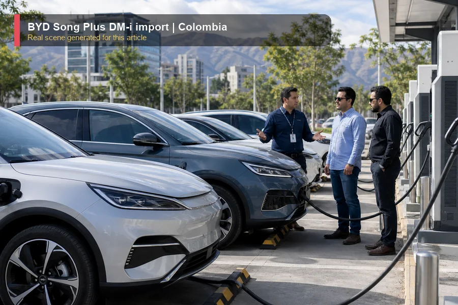 BYD Song Plus DM-i import real market scene for importers