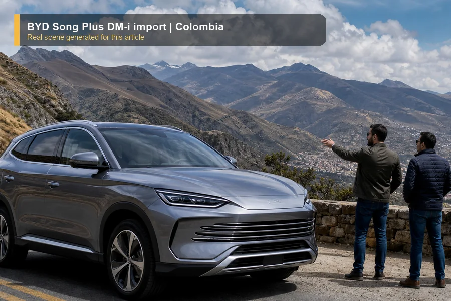 BYD Song Plus DM-i import real market scene for importers