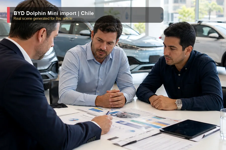 BYD Dolphin Mini import real market scene for importers