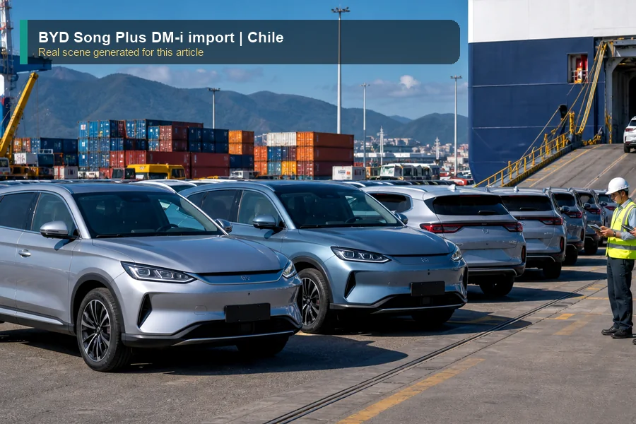 BYD Song Plus DM-i import real market scene for importers