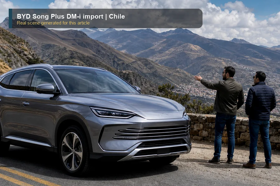 BYD Song Plus DM-i import real export and dealer scene
