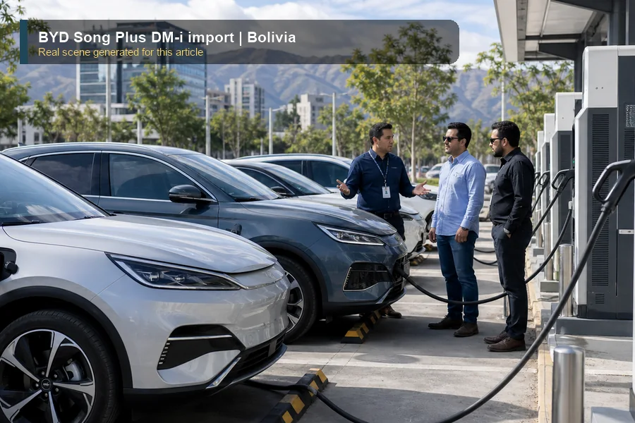BYD Song Plus DM-i import real market scene for importers