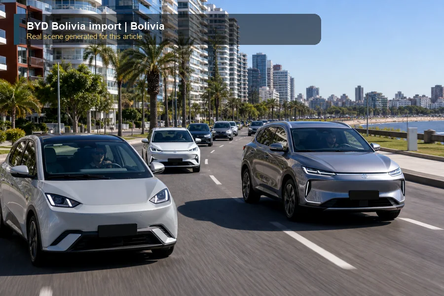 BYD Bolivia import real export and dealer scene