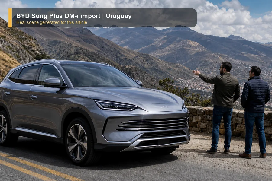 BYD Song Plus DM-i import real market scene for importers