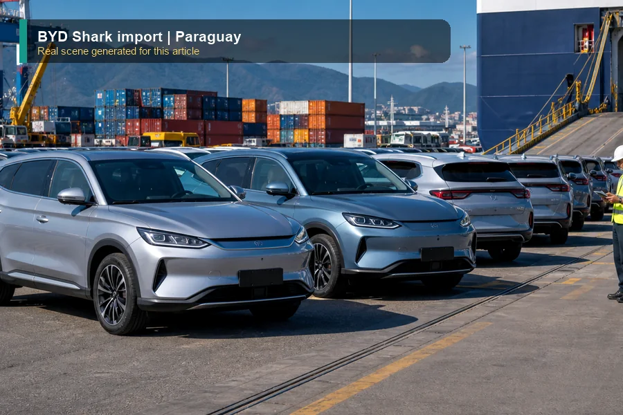 BYD Shark import real export and dealer scene