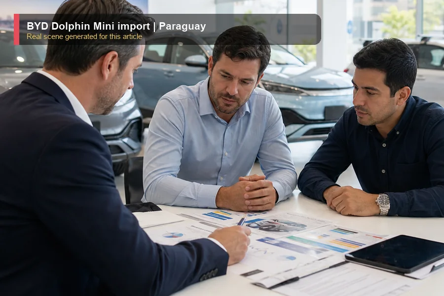 BYD Dolphin Mini import real export and dealer scene