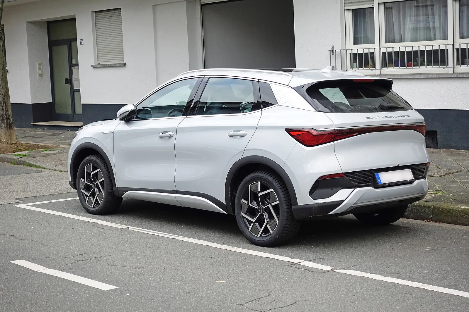 Rear view of the BYD Atto 3