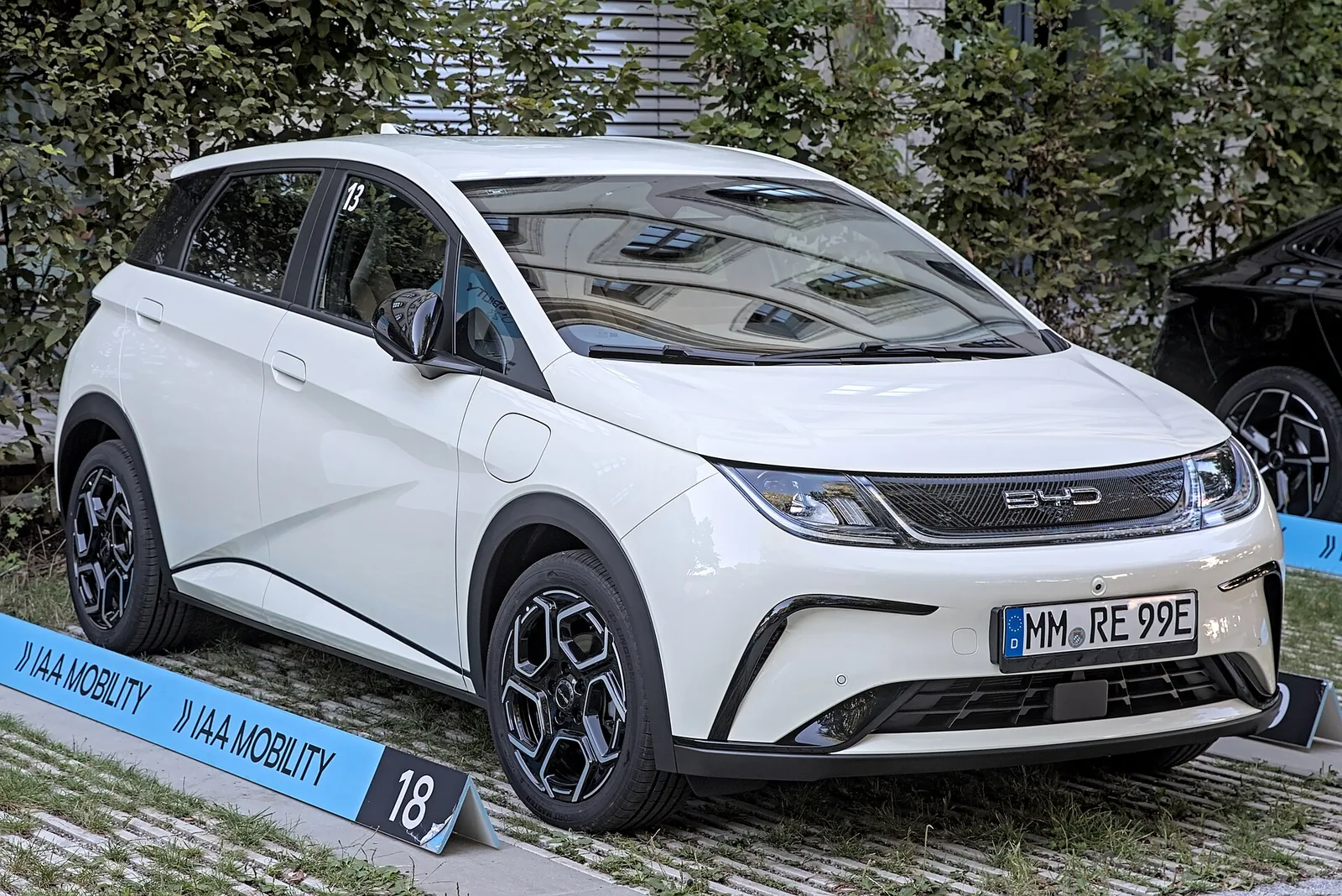 BYD Dolphin on display at a European show