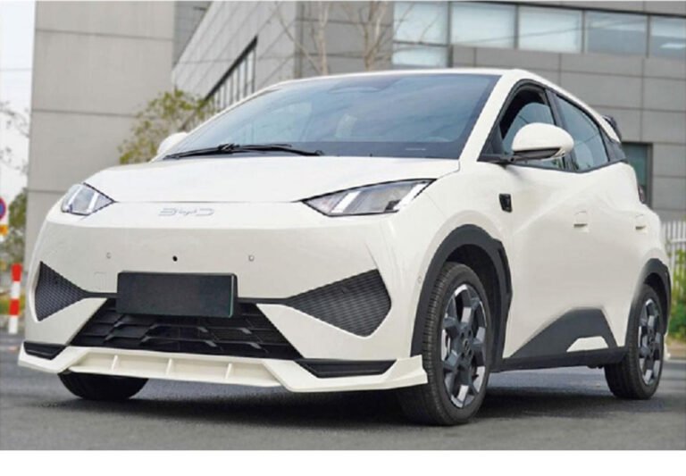BYD Seagull body kit installed with front bumper trim