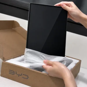 Desembalaje de pantalla de infoentretenimiento original BYD OEM de 15,6 pulgadas