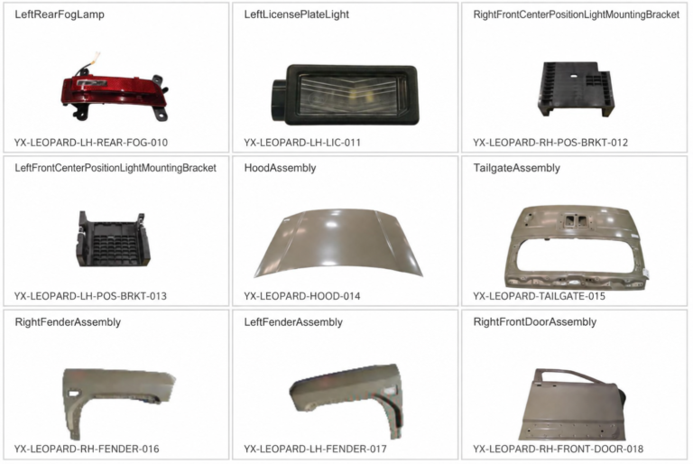 Fang Cheng Bao 5 exterior replacement parts for vehicle body repair