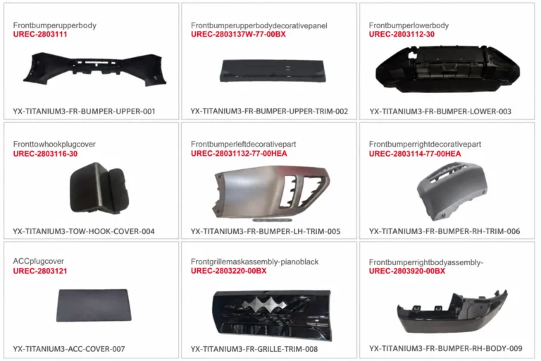 byd ti 3 replacement parts front bumper door SKIRT