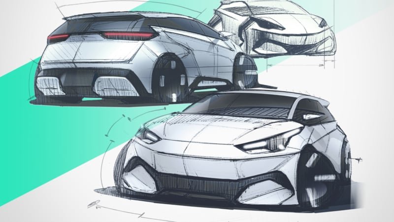 Esboços de design do BYD Seagull de segunda geração revelados na China