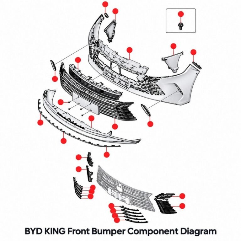 BYD Car China BYD KING front bumper and grille components for BYD King and Destroyer 05 replacement