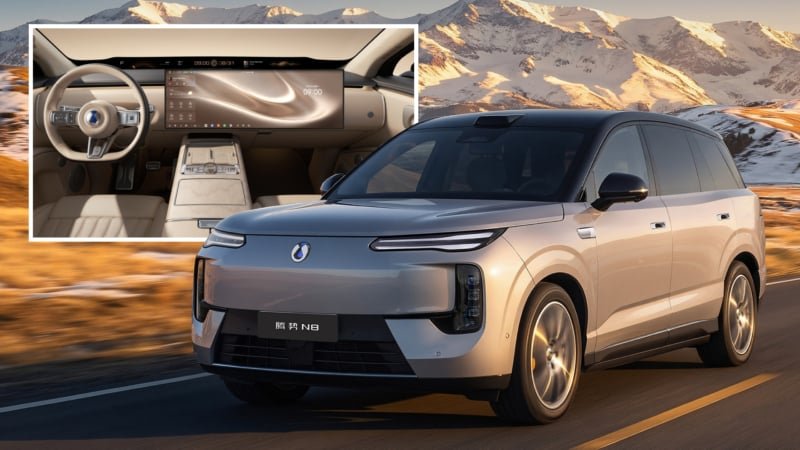 Revelado na China o interior do SUV BYD Denza N8: autonomia de 1 003 km, ecrã de 30 polegadas