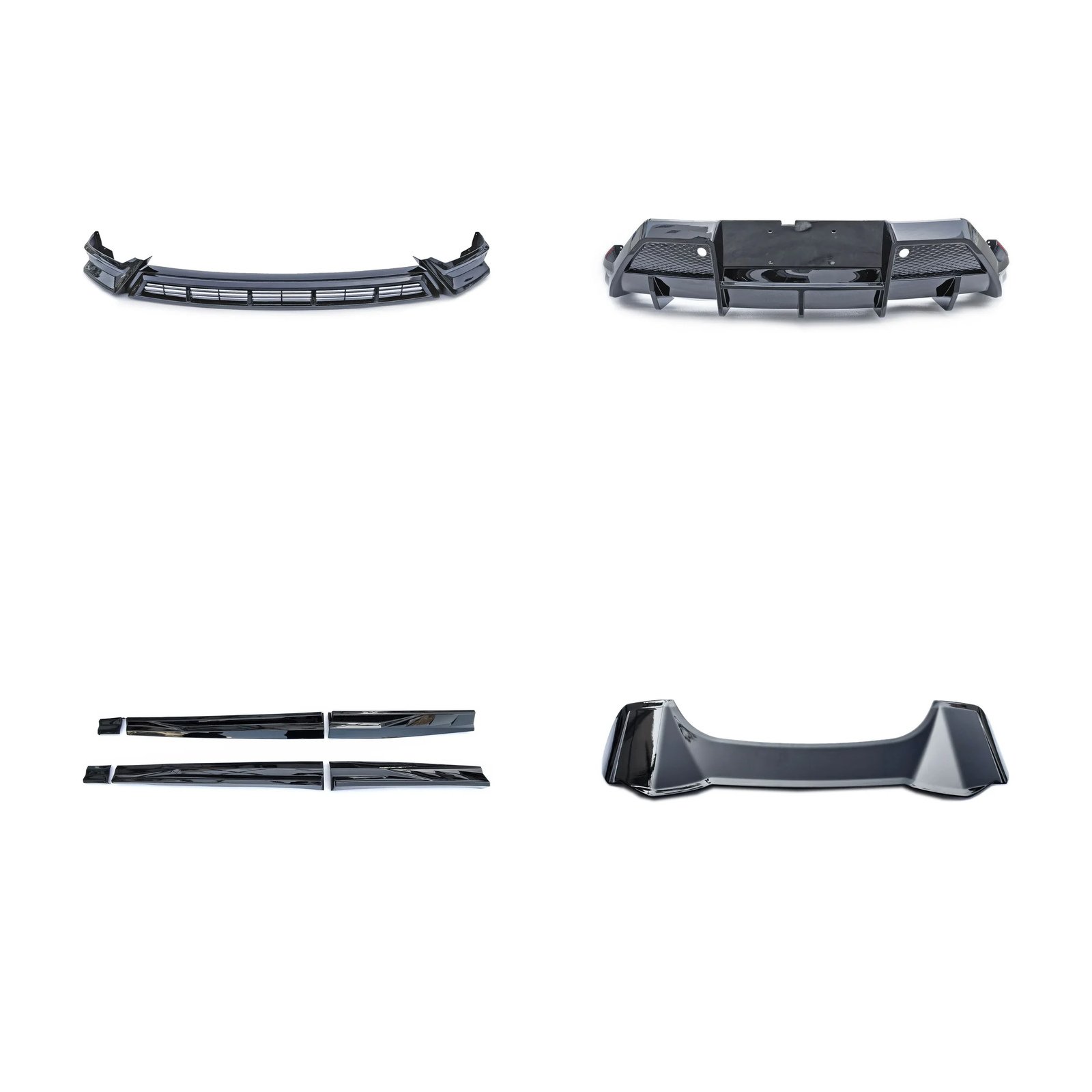 Kit de Carroçaria Preto Brilhante Yirox para BYD Sealion 7 2024-2025 para estilo exterior completo