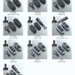 Style B BYD armored smart key cover finish and carry options, with key fob excluded