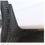 Yuan Plus with mud flap installed at rear wheel