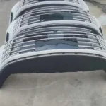 Close-up of the BYD Destroyer 05 front bumper grille bars and lower air intake