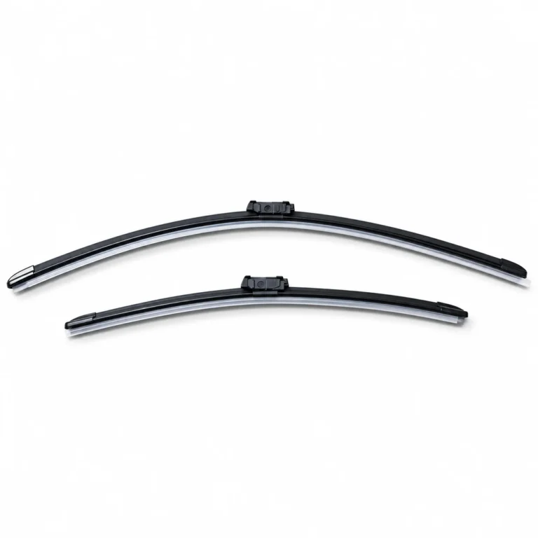Genuine BYD windshield wiper blade pair on white background