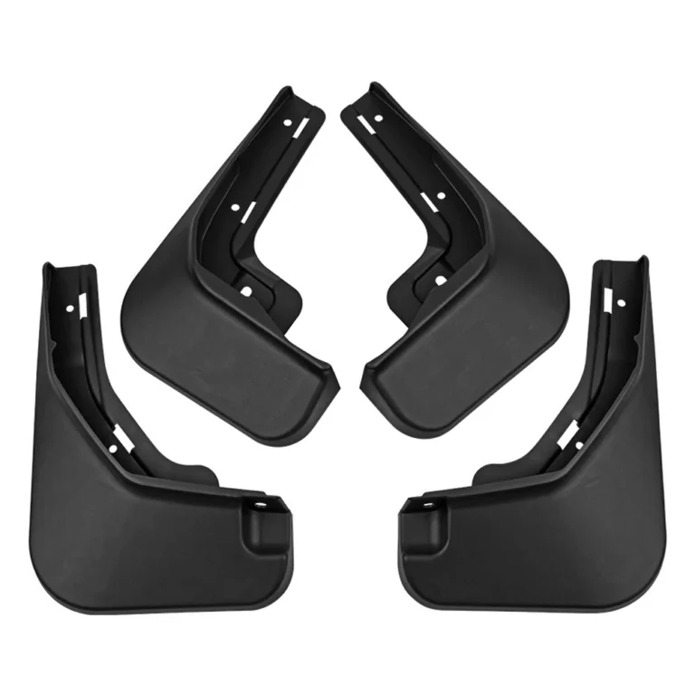 BYD Seagull mud flaps, 4-piece black soft PP splash guard set on a white background
