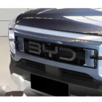 شعار درع شبك أمامي من ألياف الكربون لسيارة BYD Shark 6 مثبت على الشبك الأمامي