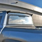 Installed BYD Shark 6 roof spoiler seen from the rear side of the pickup