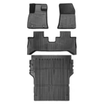 BYD Shark 6 TPE floor mats and bed mat kit laid out on a white background