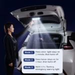 BYD bagaj LED lambasını açan kadın, üç ışık modu açıklanmış
