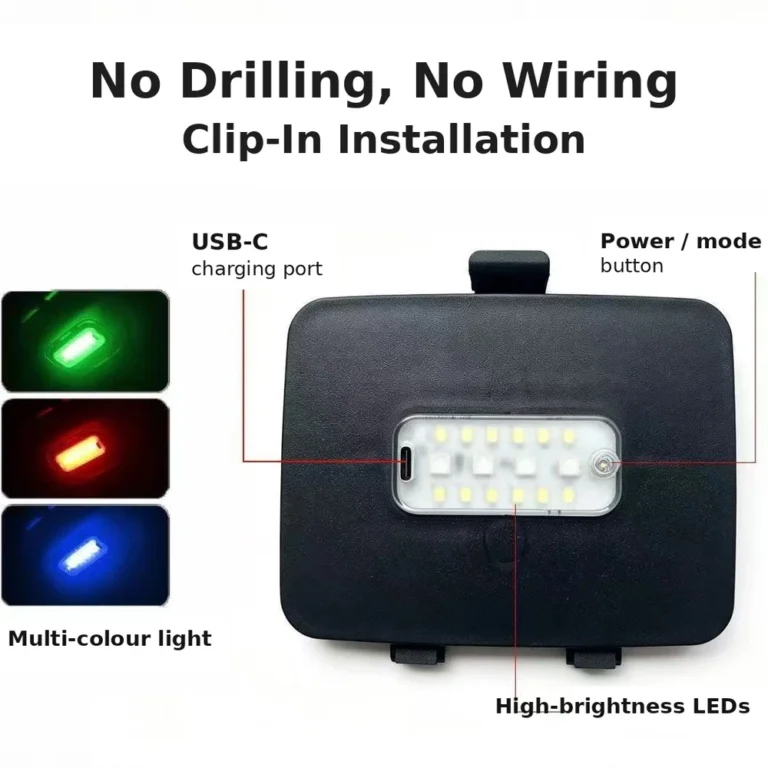 Beyaz arka plan üzerinde BYD bagaj LED ışık paneli
