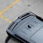 DC rear roof spoiler installed on Denza D9 tailgate