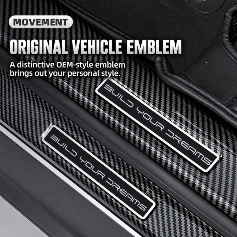 MARVIX carbon-fiber-look ABS door sill protector set for selected BYD models