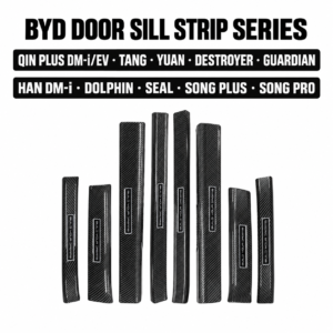 MARVIX carbon-fiber-look ABS door sill protector set for selected BYD models