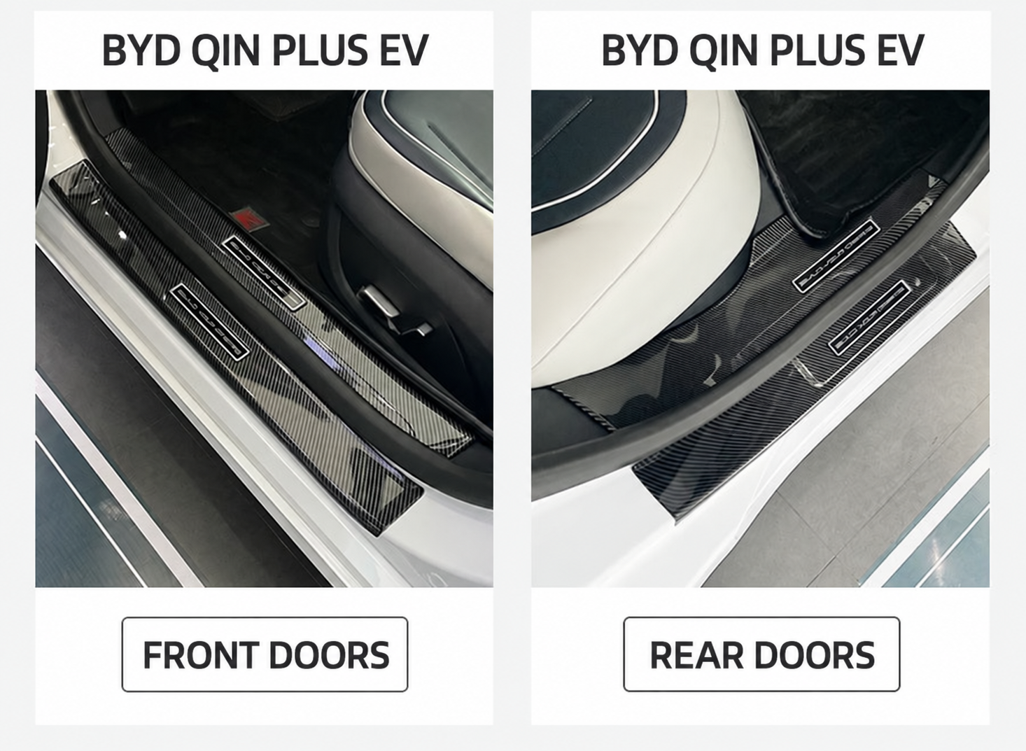 MARVIX BYD Qin Plus EV kapı eşiği koruyucu montaj örneği